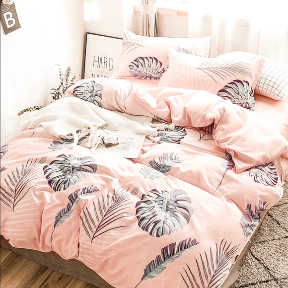 ✨1 HR FLASH SALE✨ Palm Print Tropical Boho Duvet - Picture 2 of 5